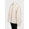 Beige oversized shirt