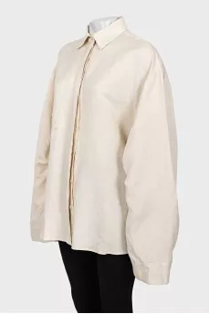 Beige oversized shirt