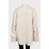 Beige oversized shirt