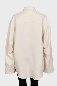 Beige oversized shirt