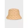 Straw Panama hat with embroidered logo