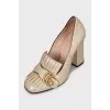 Marmont gold leather shoes