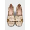 Marmont gold leather shoes