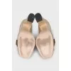 Marmont gold leather shoes
