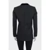 Black jacket with a velvet collar