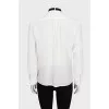 Silk blouse with mother-of-pearl buttons
