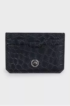 Crocodile leather cardholder