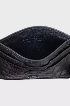 Crocodile leather cardholder