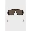 Brown sunglasses with gold temples