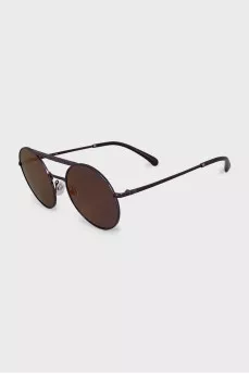 Purple round frame sunglasses