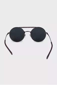 Purple round frame sunglasses