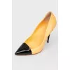 Нeels with black patent toecap