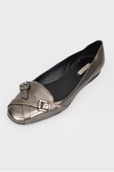Graphite color ballerina flats 