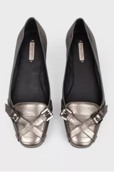 Graphite color ballerina flats 