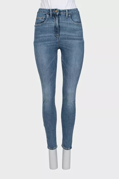 Джинси skinny з ефектом потертості