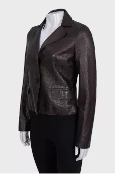 Vintage brown leather jacket