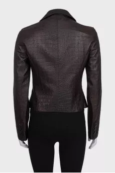 Vintage brown leather jacket
