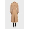 Brown cloak with a belt