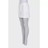White straight-cut mini skirt