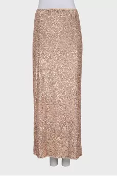 Pink suit decorated with sequins