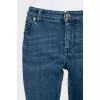 Blue skinny jeans with a mid-rise
