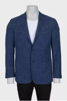Men's straight blue jacket