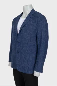 Men's straight blue jacket