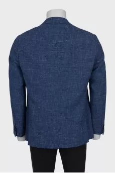 Men's straight blue jacket