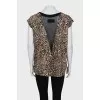 Loose animal print t-shirt