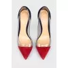 Shoes with transparent inserts