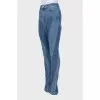 Синие джинсы skinny fit со вставками