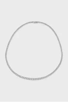 Gold necklace with diamonds