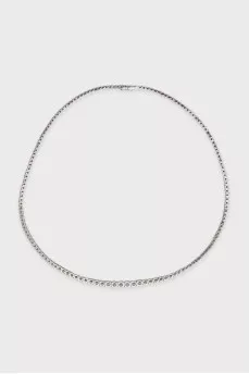 Gold necklace with diamonds