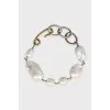 Gold bracelet with massive pearls