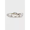 Gold bracelet with massive pearls