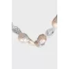 Gold necklace with pearls
