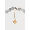Gold necklace with pearls