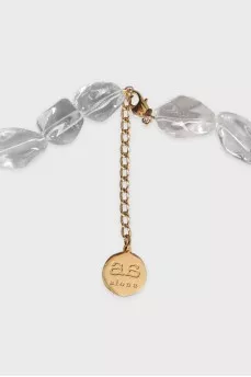 Gold necklace with pearls