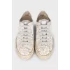 White lace sneakers
