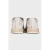 White lace sneakers