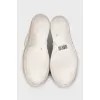 White lace sneakers