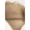 Beige leather hobo bag