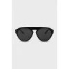 Sunglasses with gold inserts