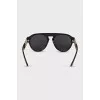 Sunglasses with gold inserts