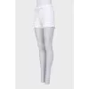 White shorts with patch pockets