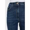 High-waisted skinny jeans