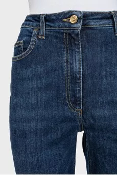 High-waisted skinny jeans