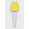 Green wool shorts skirt