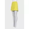 Green wool shorts skirt