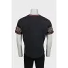 Men's straight-cut T-shirt with print